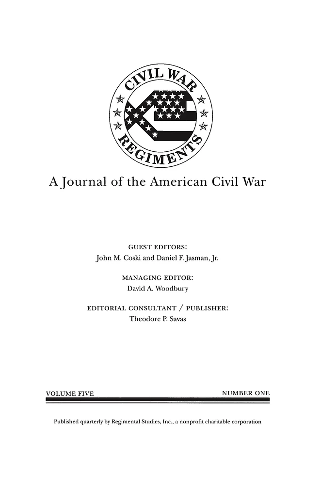 A Journal of the American Civil War: V5-1