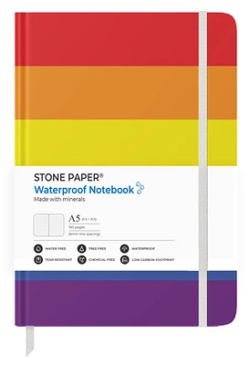 STONE PAPER RAINBOW LINED NOTEBOOK