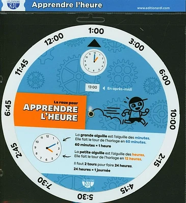 La roue pour apprendre l'heure