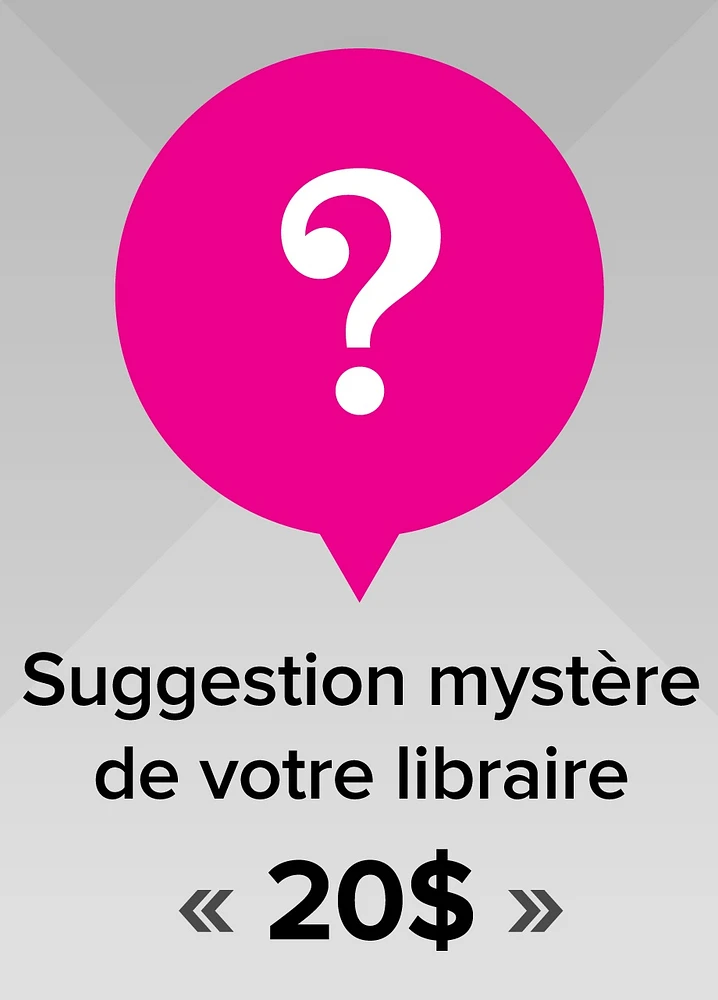 Suggestion mystère de votre libraire