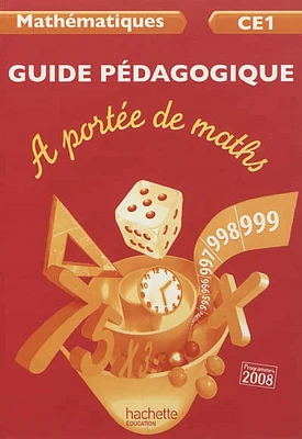 A portée de maths, mathématiques, CE1: guide pédagogique