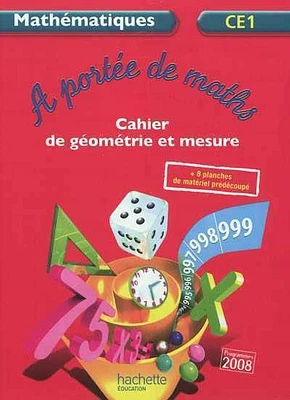 A portée de maths, mathématiques CE1: cahier de géométrie et mesu