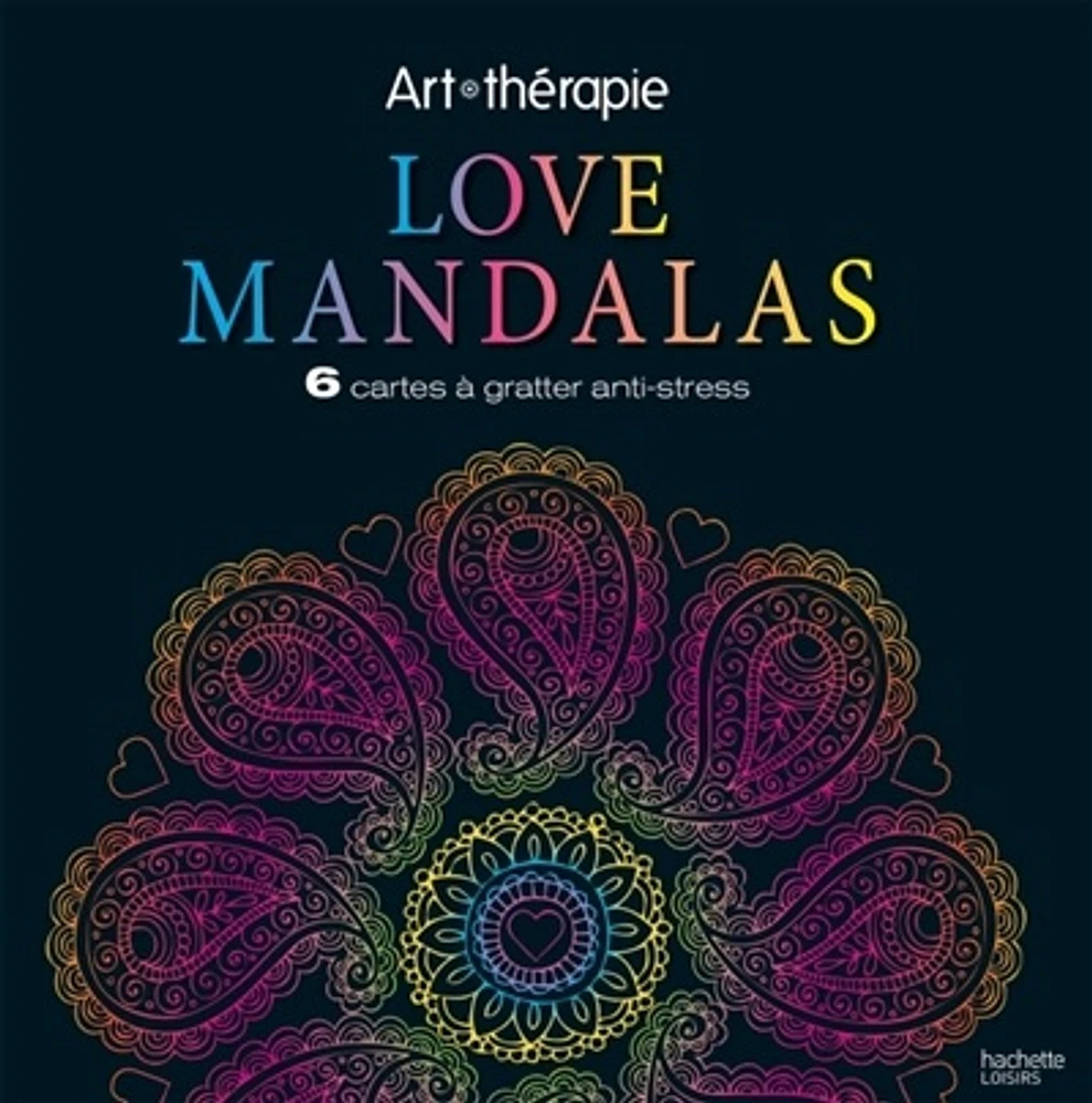 Love Mandalas : 6 cartes à gratter