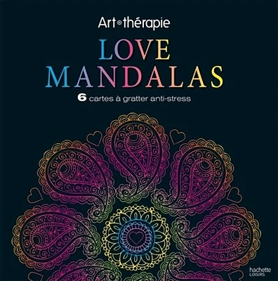 Love Mandalas : 6 cartes à gratter