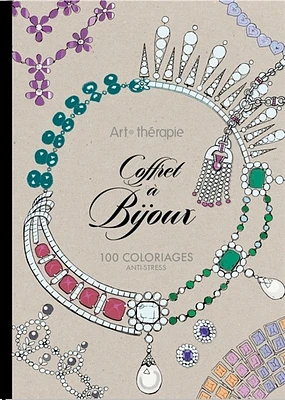 Coffret à bijoux :100 coloriages anti-stress