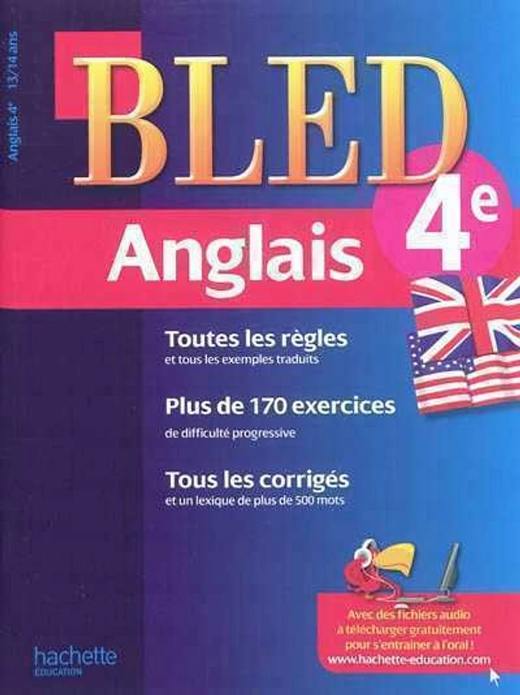 Bled anglais 4e, 13-14 ans