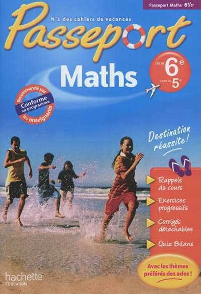 Passeport maths, de la 6e vers la 5e