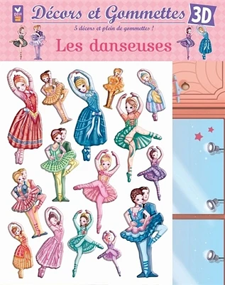 Décors et gommettes 3D: les danseuses