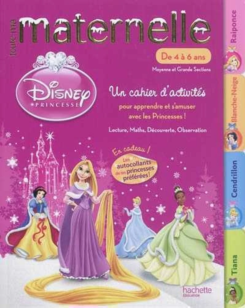 Toute ma maternelle Disney Princesses, de 4 à 6 ans, moyenne et g