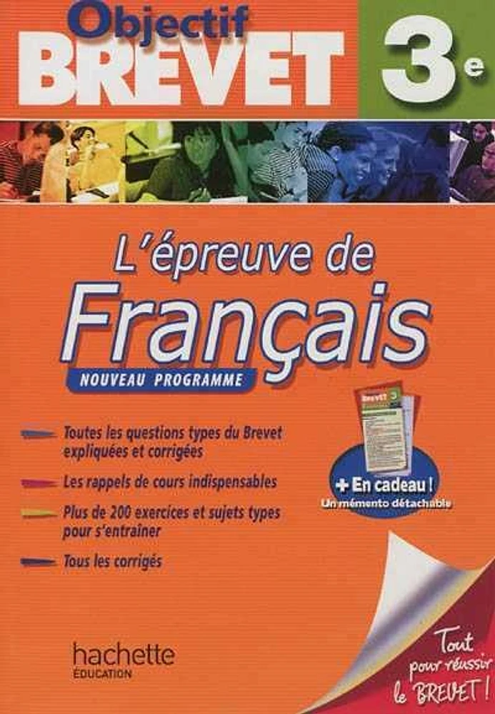 L'épreuve de français, 3e: nouveau programme