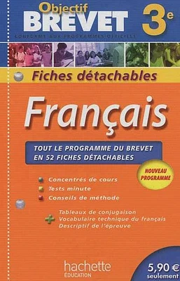 Français 3e: Fiches détachables brevet