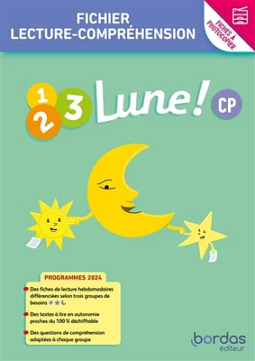 1, 2, 3 lune ! CP, fichier lecture-compréhension : fiches à photocopier
