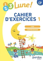 1, 2, 3 lune ! Méthode de lecture, CP : code, compréhension - cahier d'exercices, élève T.1 : 1, 2, 3 lune ! CP - cahier d'exercices