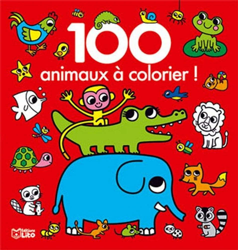 100 animaux à colorier !