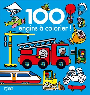 100 engins à colorier !