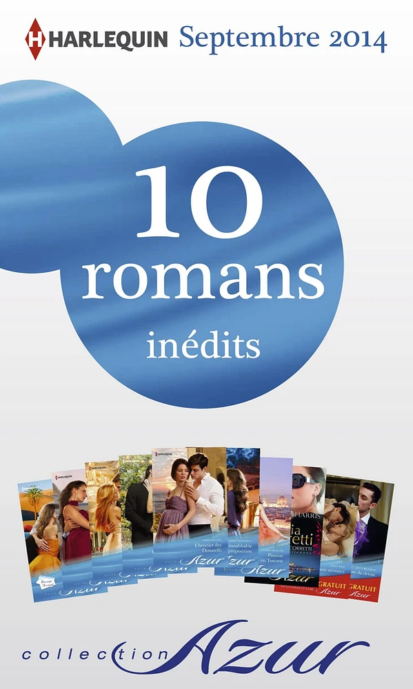 10 romans Azur inédits + 2 gratuits (no3505 à 3514 - septembre 2014)