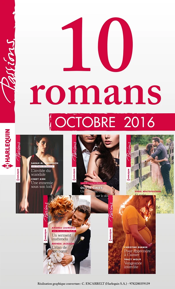 10 romans Passions (no620 à 624 - Octobre 2016)