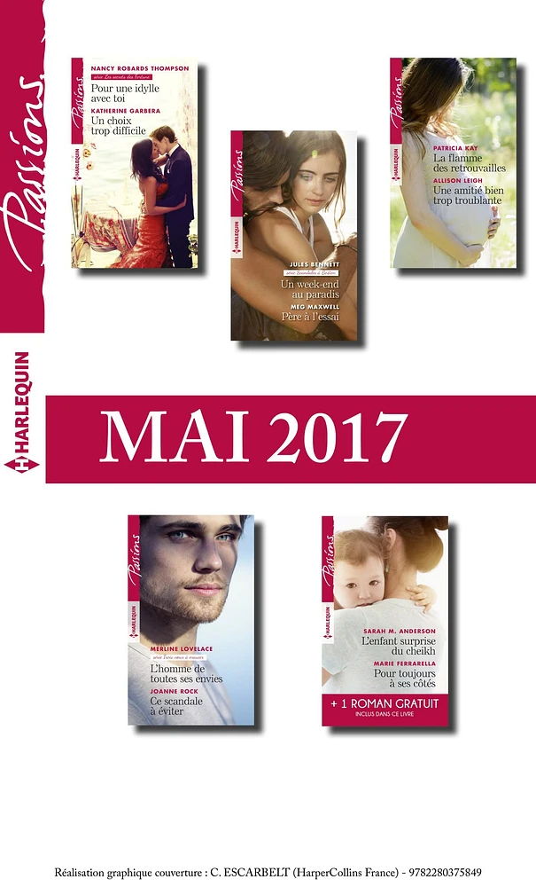 10 romans Passions + 1 gratuit (no655 à 659 - Mai 2017)