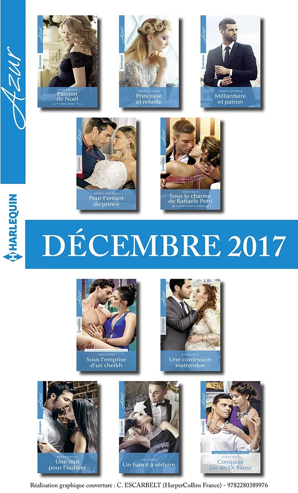 10 romans Azur (no3895 à 3904 - Décembre 2017)