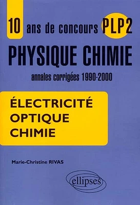 10 ans de concours PLP2 physique chimie : électricité, optique, chimie