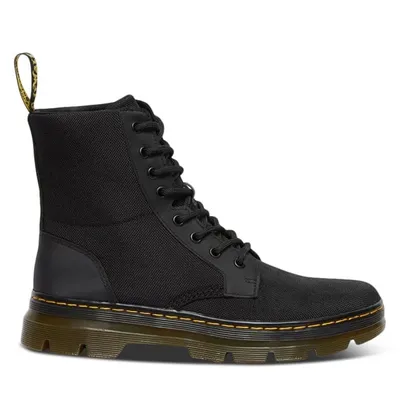 Dr. Martens Men's Combs Fold Down Boots Black, Polyester