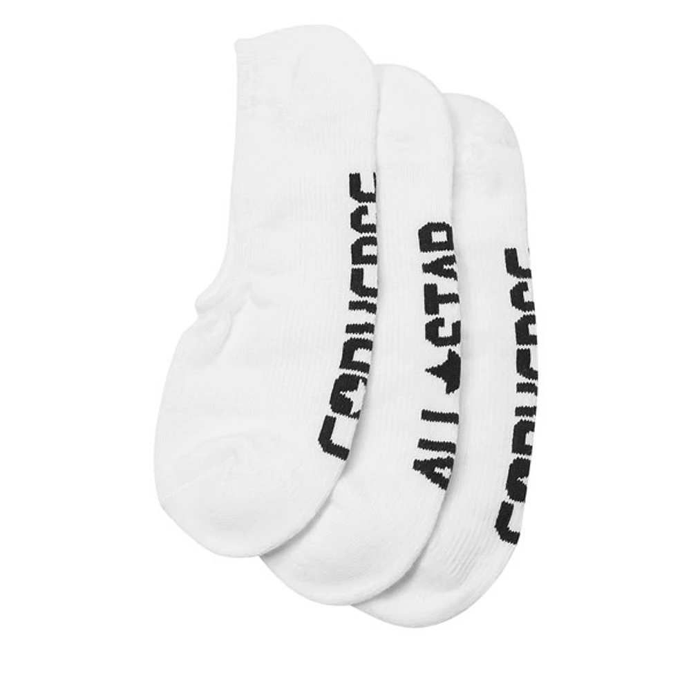 Converse 3-Pack Made For Chuck All Star Socks in White, Textile