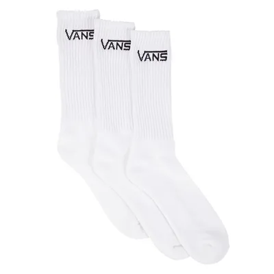 Vans Men's Classic Crew Socks in White, Nylon