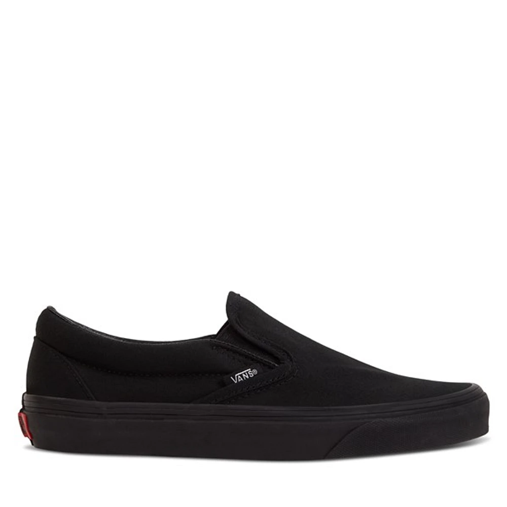 Vans Classic Slip-Ons Black, Womens / Mens Leather