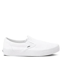 Vans Classic Slip-Ons White, Womens / Mens Leather