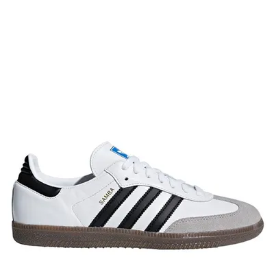 Baskets Samba OG blanches et noires pour hommes en Blanc/Noir, taille - adidas | Little Burgundy Shoes