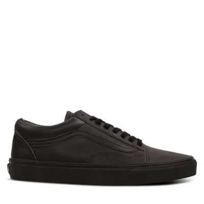 Vans Men's Old Skool Leather Sneakers Black,
