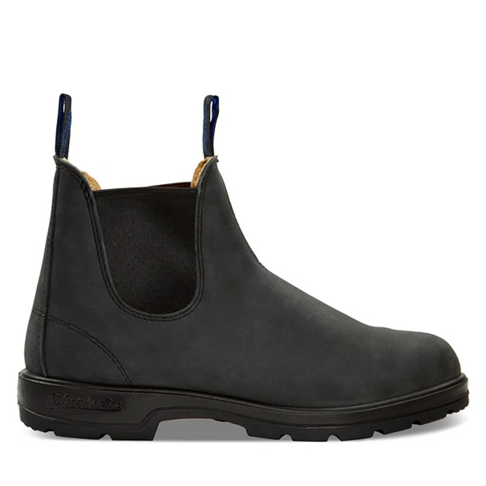 Bottes d'hiver 1478 doublées noir rustique, taille - Blundstone | Little Burgundy Shoes