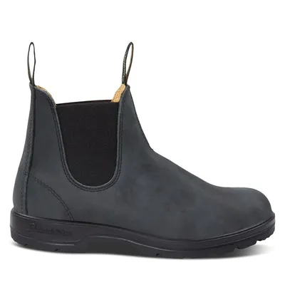 Blundstone 587 Classic Chelsea Boots Rustic Black, Womens / Mens Aus Leather