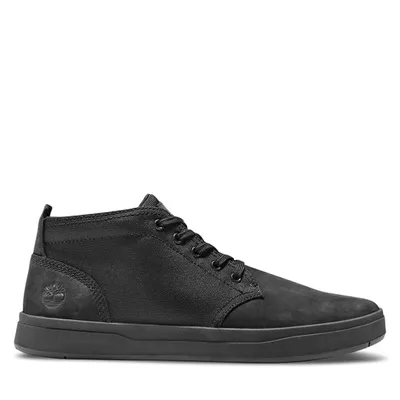 Timberland Men's Davis Square Chukka Lace-Up Shoes in Black, Size 9, Leather