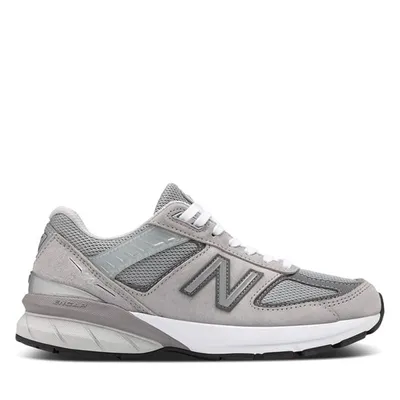 New Balance Women's 990V5 Sneakers Gray Misc, Leather