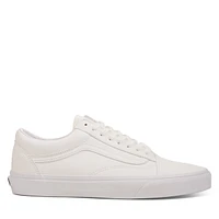 Baskets Old Skool en cuir blanc pour hommes, taille - Vans | Little Burgundy Shoes