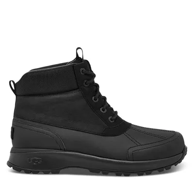 UGG Men's Emmet Duck Winter Waterproof Boots Black, Leather