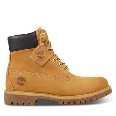 Timberland Men's 6-Inch Fur Lined Winter Waterproof Boots Camel, Leather