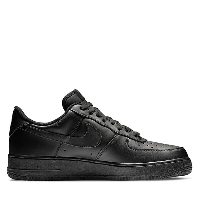 Nike Men's Air Force 1 '07 Sneakers Black, Leather