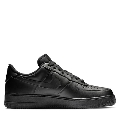 Nike Men's Air Force 1 '07 Sneakers Black, Leather