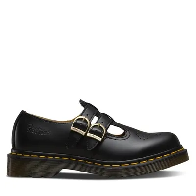 Dr. Martens Women's 8065 Mary Jane Shoes Black, Leather