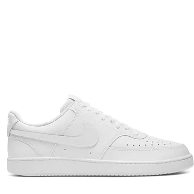 Nike Men's Court Vision Low Sneakers White, Leather
