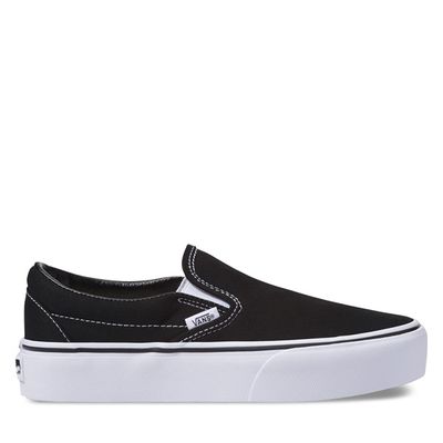 Slip-On Platform Sneakers Black/White