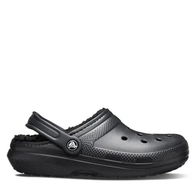Crocs Classic Lined Clog Sandals Black, Womens / Mens