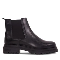 Floyd Women's Bea Heeled Chelsea Boots Black, Leather
