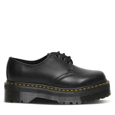 Dr. Martens Women's 1461 Quad Platform Sneakers Shoes Black, Leather