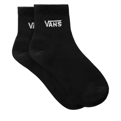 Vans Women's Half Crew Socks in Black White, Nylon