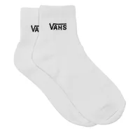 Women's Half Crew Socks in Black/White