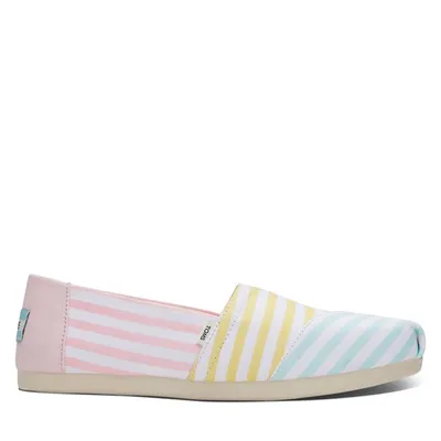 Chaussures Alpargata Slip-On multicolores pour femmes en Pastel, taille 5 - Toms | Little Burgundy Shoes