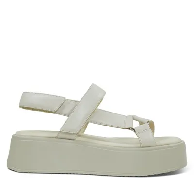 Sandales à plateforme Courtney blanc cassé pour femmes en Blanc Os, taille 10 - Vagabond Shoemakers | Little Burgundy Shoes